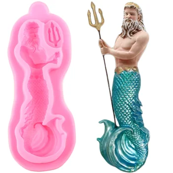 

Neptune Shape Fondant Mold Handmade Cake Decoration Kitchen Baking Biscuits Candy Chocolate Gumpaste clay Silicone Moulds
