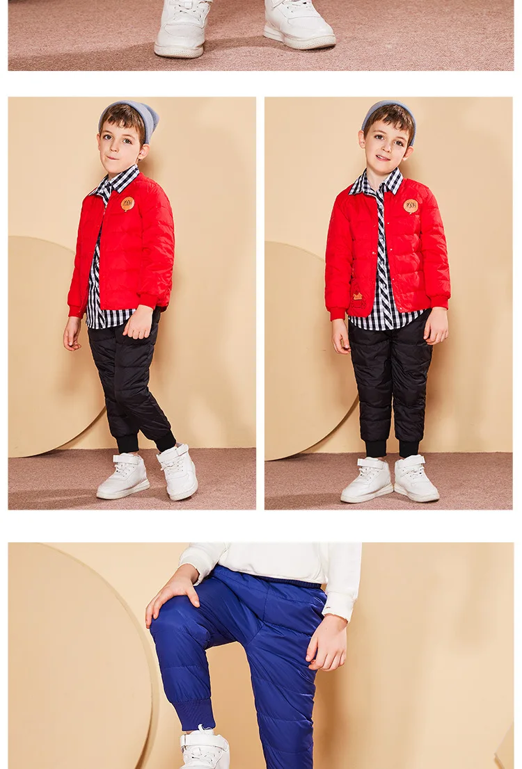Pantalones de plumón para niños Otoño Invierno детей bebés niñas Панталоны тонкого покроя для gruesos bebés детей Кальентес pantalones de forro МО