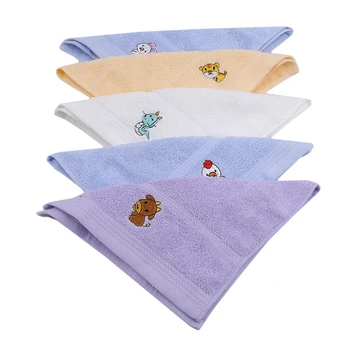 

25*50cm Children Towel Cartoon Animal Baby Face Hand Washcloth Soft Handkerchief Kids Feeding Wipe Cloth Towel