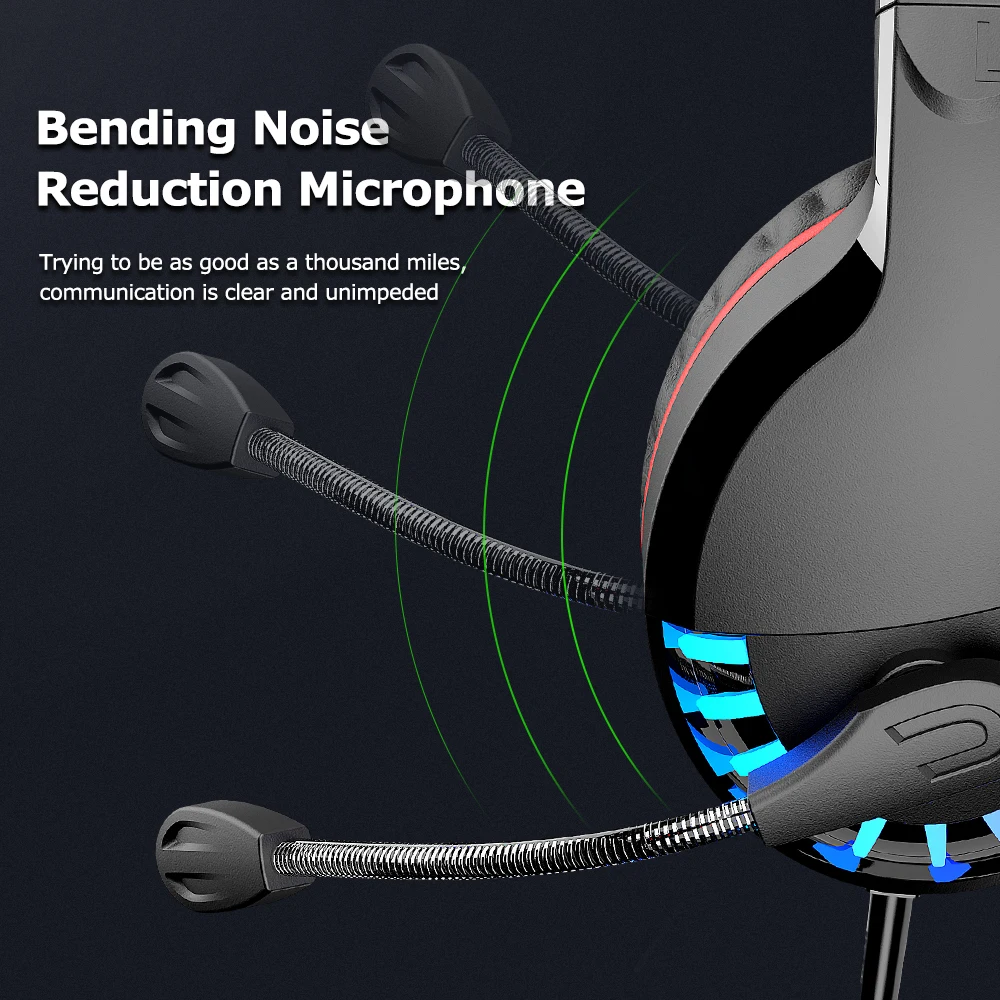 M18 PS4 Gaming Headphones 4D Stereo Earphones Headset with Reduction Microphone for New Xbox One Laptop Computer Tablet Gamer