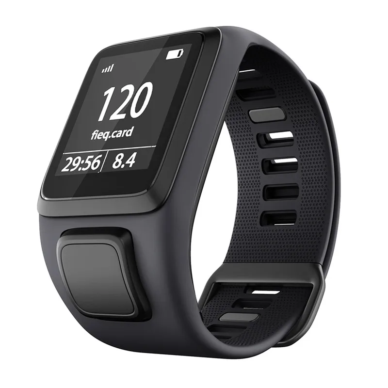 Силиконовые ремешки с чехлом для Tomtom Adventurer Loopback силиконовый браслет для TomTom Runner 2 кардио+ музыкальные ремешки Spark - Цвет ремешка: dark-gray