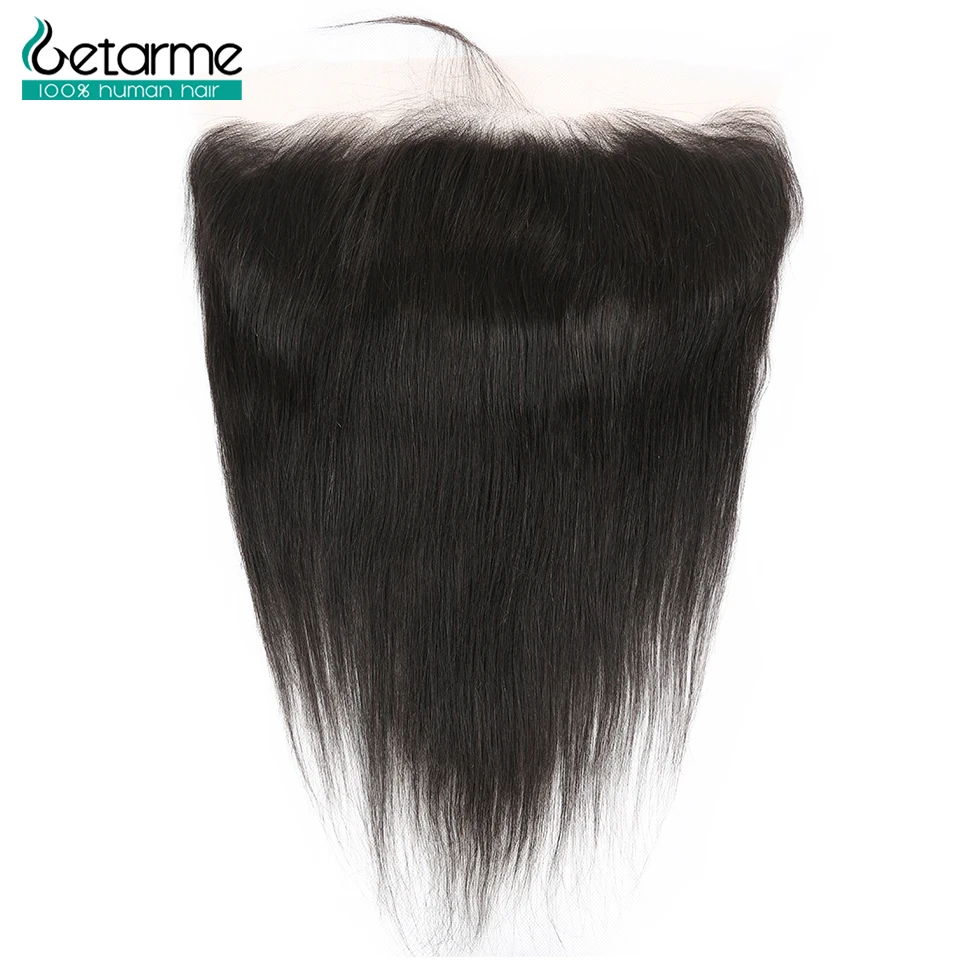 Getarme Brazilian Remy Hair Straight 13x6 Lace Frontal with Baby Hair Ear to Ear Lace Frontal Closure Human Hair Extensions