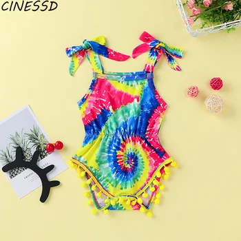 

2020 Summer Newborn Baby Romper Girl Boys Rainbow Bandage Jumpsuit Rompers for Kids Costume Casual Toddler Infant Baby Clothes