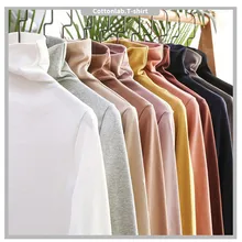 Cheap slim black white velvet thick turtleneck T shirt women long-sleeved soft T-shirt autumn 2020 new slim plus size top harajuku Cheap slim black white velvet thick turtleneck T shirt women long-sleeved soft T-shirt autumn 2020 new slim plus size top harajuku