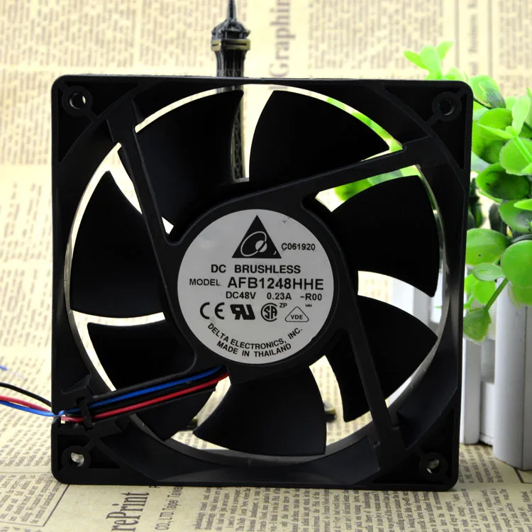 12CM12038 48 В 0.23A AFB1248HHE 3 провода защита двигателя охлаждения