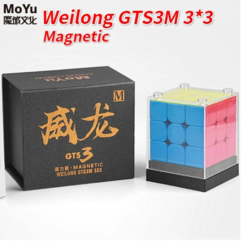 

MoYu Weilong GTS3 M Magnetic 3x3x3 Speed Cube GTS 3M 3x3 Magnetic Puzzle Magic cubo WEILONG 3x3 GTS 3 m Magnetic cube