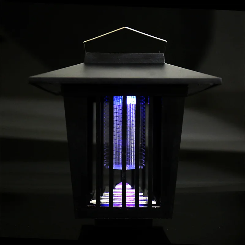 Outdoor Energy Saving Rechargeable Solar Powered Mosquito insect trap Killer LED Light Insecticidal Lamp
