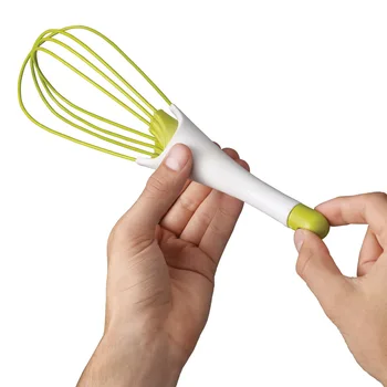 

Multifunctional Mini Plastic Kitchen Egg Rotary Manual Egg Beater Mixer Whisk Bake Tool Egg Agitator Silicone Eco-Friendly
