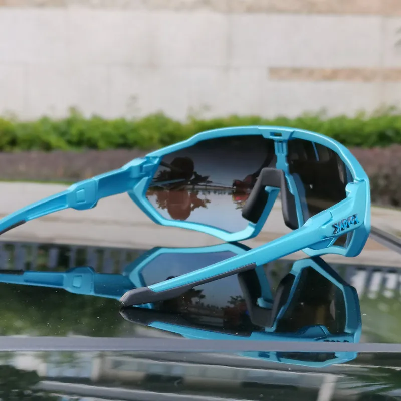 Kappvoe фотохромные поляризованные велосипедные солнцезащитные очки для спорта на открытом воздухе, велосипедные солнцезащитные очки, велосипедные очки, очки для велоспорта, 5 линз