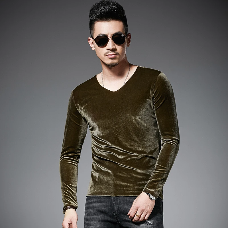 Color Velour Luxury T Shirt Men 5xl 
