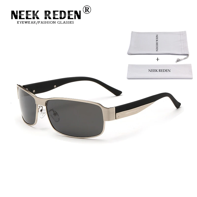 

Rectangle Men Polarized Sunglasses Uv400 High Quality Metal Frame Sports Eyewear Square Glasses For Driver Retro Visor Sun Glass