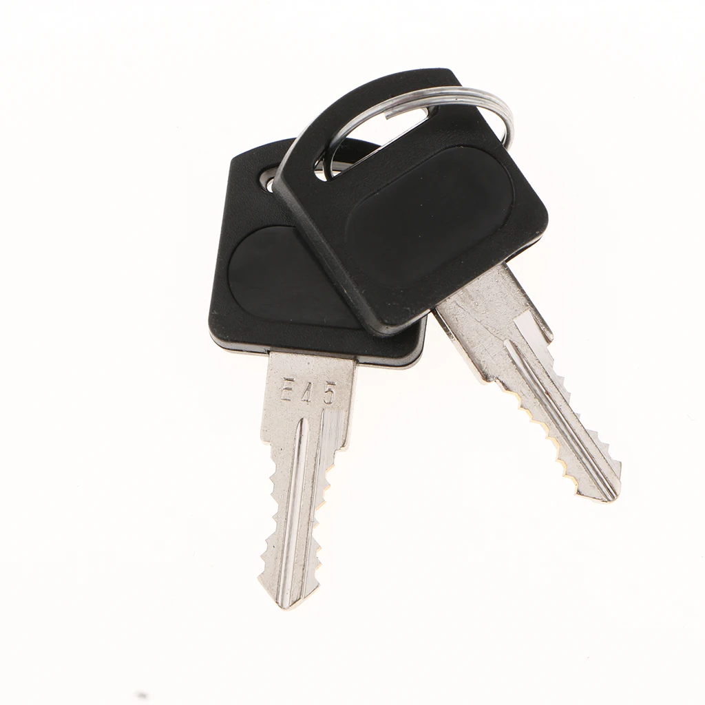 2 Pcs Trailer Door Latch T-Handle Lock w/ Keys Steel Camper RV Truck Toolbox Car Accessories