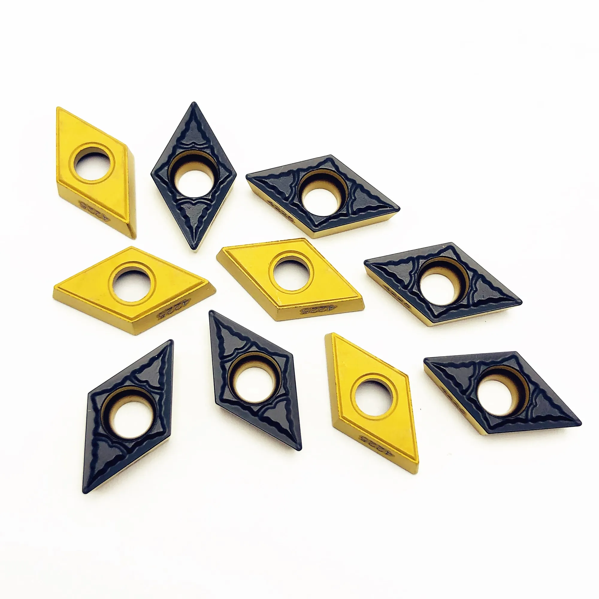 

DCMT11T304 PM 4225 External turning carbide carbide blade two-color metal turning tools DCMT11 T304 indexable turning tool