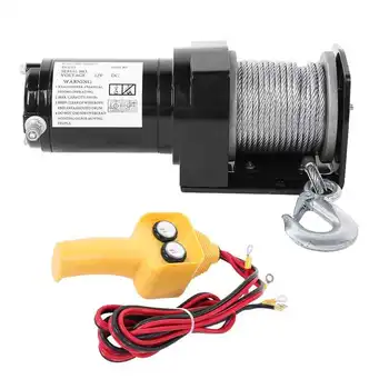 

Heavy Duty Silverling 12V 2000LB Electric Winch Boat Trailer Car ATV Quad Puller Electric Winch