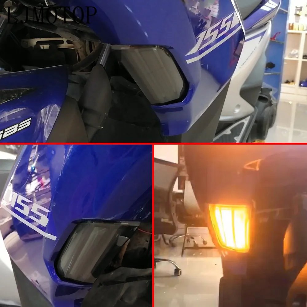 Для YAMAHA AEROX155 NVX155 мотоцикл пользовательские поворотники и светильник вождения мигающий светодиодный светильник AEROX 155 NVX 155