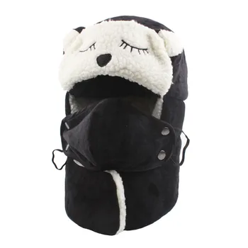 

Women Facemask Velvet Thick Earmuffs Windproof Topmask Scarf Warm Snow Caps Windproof Mouth-muffle For Men Women Mouth Muffle