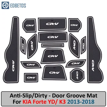 

Anti-Slip Mat For Honda CR-V CRV 2015 2016 4th Gen facelift CR V Gate Slot Coaster Anti-Dirty Door Groove Mat Car Interiors Gel