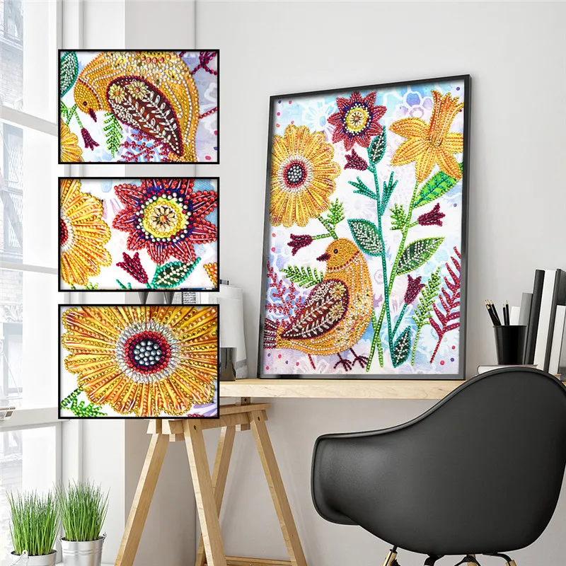 

Diamond Cross Stitch 5D DIY Special Shape Diamond Flower Diamond Embroidery / Sticker Mosaic Home Decor