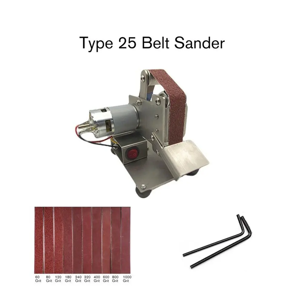 

Multifunctional Professional Grinder Mini Portable Electric Belt Sander DIY Polishing Grinding Machine Cutter Edges Sharpener