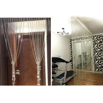 

Valance Crystal Bead String Hanging Curtain Door Room Divider Ornaments