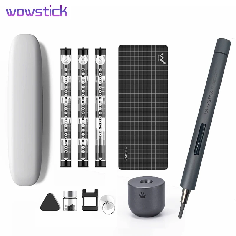 

Newest Xiaomi Mijia Wowstick 1F+ 64 In 1 Electric Screw Mijia driver Cordless Lithium-ion Charge LED Power Xiaomi Screwdriver