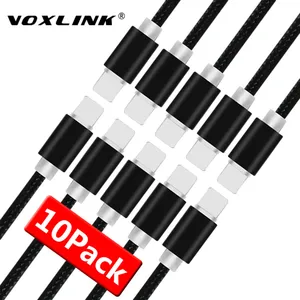 Image 1 - Voxlink 8 Pin To USB 10 Gói Hợp Kim Nhôm Nylon Bện Dây Cáp Sạc Dây Sạc Cho iPhone 7,7 plus, 6S Plus