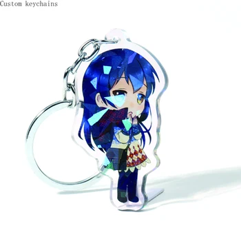 

Custom Charm Transparent Creative Keyring,custom Double Side Printed Keyring,Mini Cute Wholesale Custom Logo Keychain