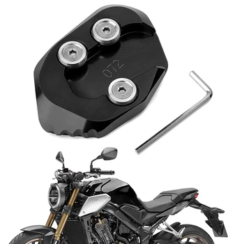 

Motorcycle Kickstand Side Stand Extension Pad Plate for Honda CB1000R 2018-2019 Motorcycle Accessories, Black