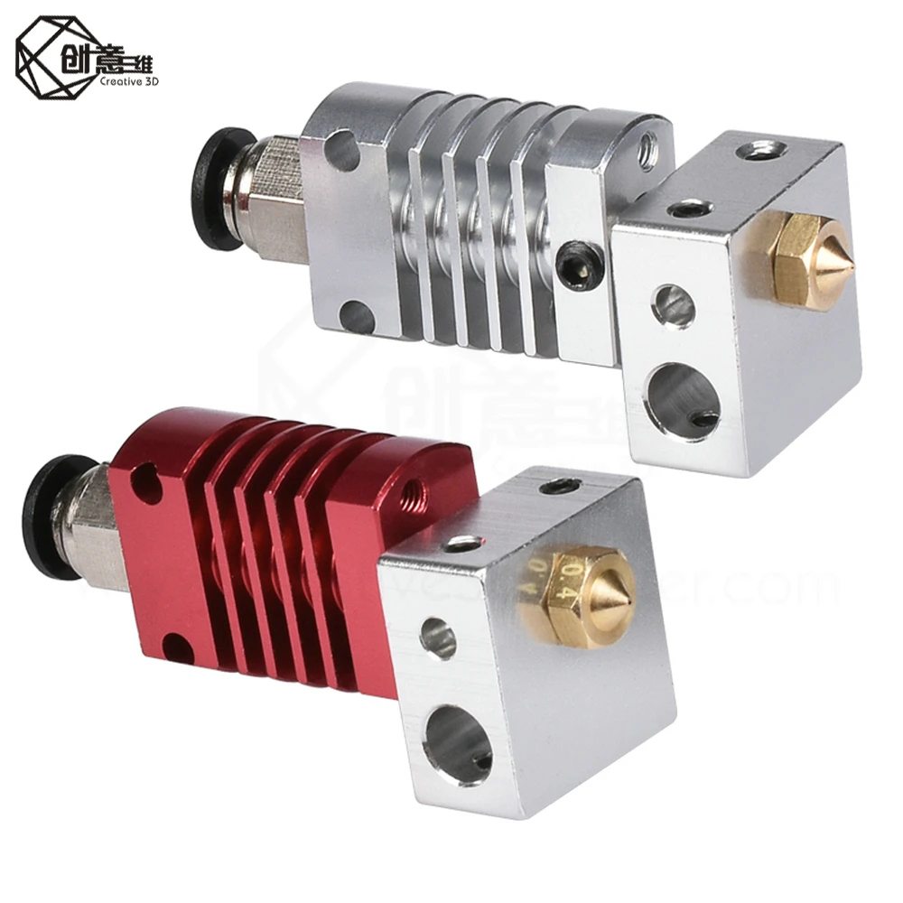 3D полностью металлический j-головка Hotend экструдер комплект CR8/CR10 для CR-10 CR-10S 3D V6 Боуден экструдер 1,75/0,4 мм сопло части 3d принтера