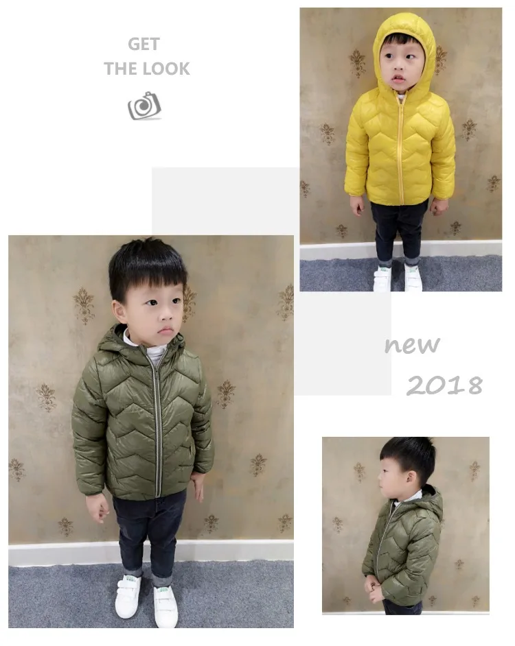 New Boys Girls Jacket Parkas Winter Jacket For Girls Boys Coat Kids Warm Hooded Outerwear Children Clothes