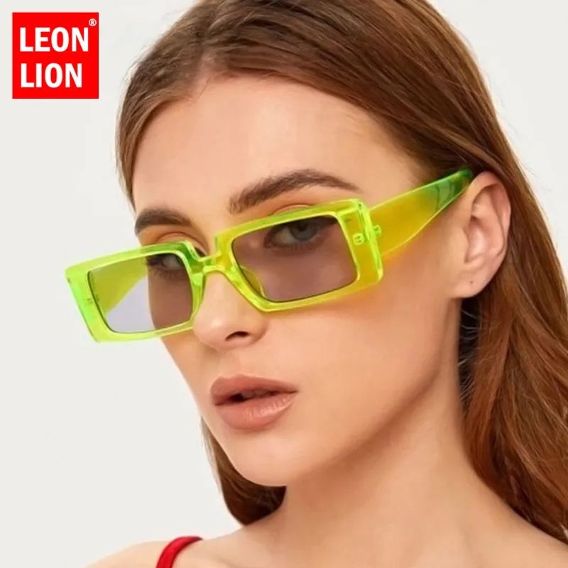 

LeonLion 2020 Luxury Square Sunglasses Women Brand Designer Sun Glasses Women Vintage Eyeglasses Women/Men Mirror Oculos De Sol