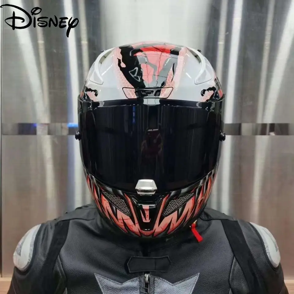 Disney Marvel Helmet Motorcycle Electric Vehicle Venom Three Generations Four Seasons Universal Cool Unisex | Спорт и развлечения