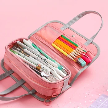 

Creative Multifunctional Pencil Case Large Capacity Pencil Bag Waterproof Oxford Pencilcase Detachable Cosmetic Case Wash Bag