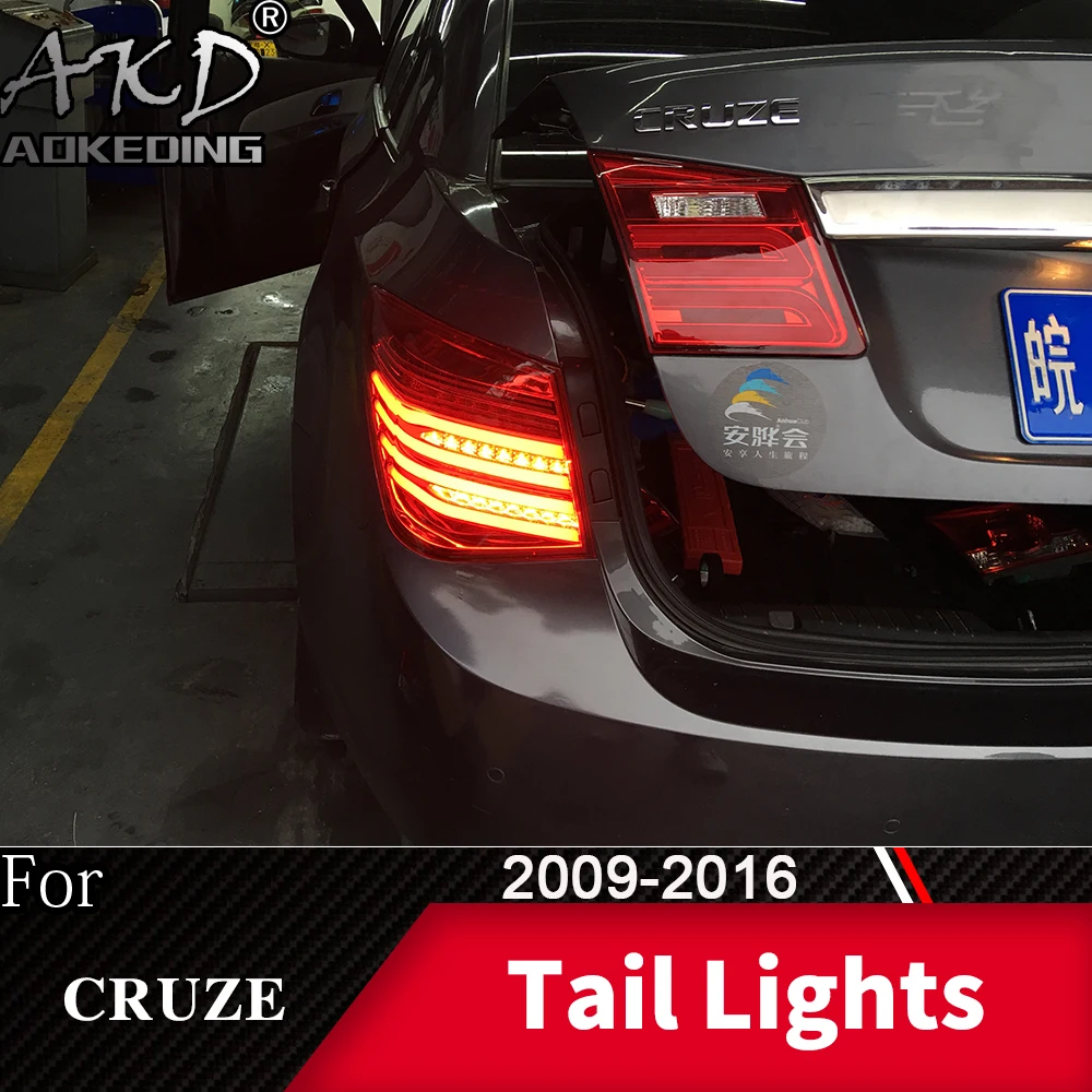 Tail Lamp For Chevrolet Cruze 2009-2016 Cruze Sedan LED Tail Lights Fog Lights Day Running Lights DRL Tuning Cars Accessories