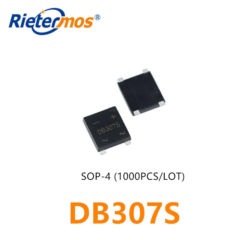 1000 шт. DB307S DB307 3A1000V SOP 4 SMD высокое качество|Запасные части| |