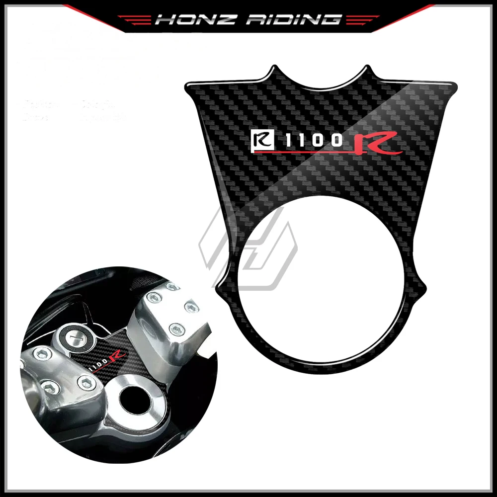 Per Bmw R1100R ('94-'96) / R1100Rt ('96-'01) Difensore Triplo Giogo Superiore Effetto Carbonio 3D
