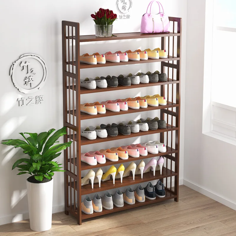 

Of Bamboo Pure Multilayer Fully Bamboo Allegro Shoe Rack Simplicity Solid Wood Storage Shoe Multi-functional Household Economica