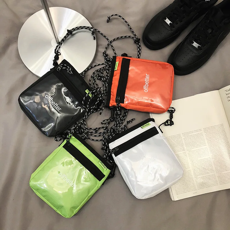 

Women's Bags New Sports and Leisure Outdoor Net Pocket Mobile Phone Shoulder Bag Street Hip Hop Color Women's Messenger Bag