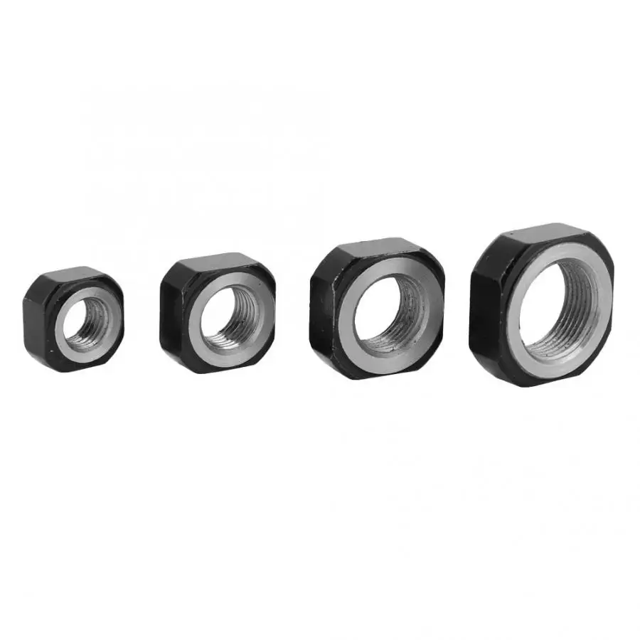 1Pc High Accuracy Builtin Brass Pad Metal Lock Nuts for Ball Screw Accessories M08*1mm/M10*1mm