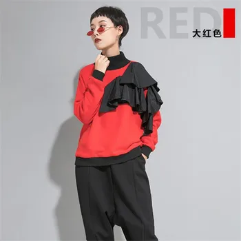 

2019 Autumn winter warm elastic cotton sweatshirt Fashion Standing collar Women Hoodie Pullover Streetwear Female sudadera mujer