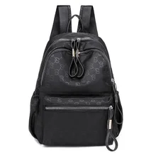 Стиль европейский и американский минималистичный сплошной цвет Женский Повседневный Рюкзак тренд нейлон с надписью декоративный Pa