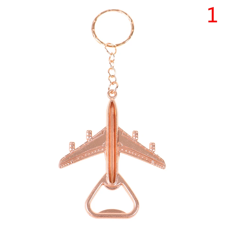 Metal Model Aircraft Airplane Pendant Car Key Ring Holder Keychain Bottle  Opener