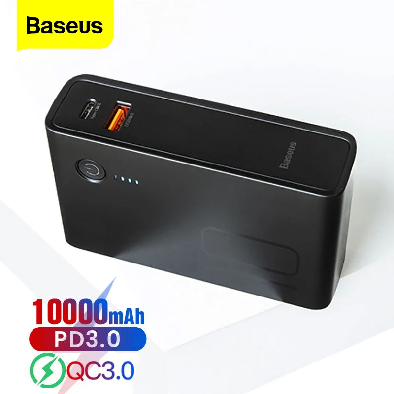 Baseus 10000 мАч USB зарядное устройство Внешний аккумулятор USB C PD Быстрая быстрая зарядка 3,0 зарядное устройство для iPhone 11 портативное Внешнее зар... Baseus 10000 мАч USB зарядное устройство Внешний аккумулятор USB C PD Быстрая быстрая зарядка 3,0 зарядное устройство для iPhone 11 портативное Внешнее зар...
