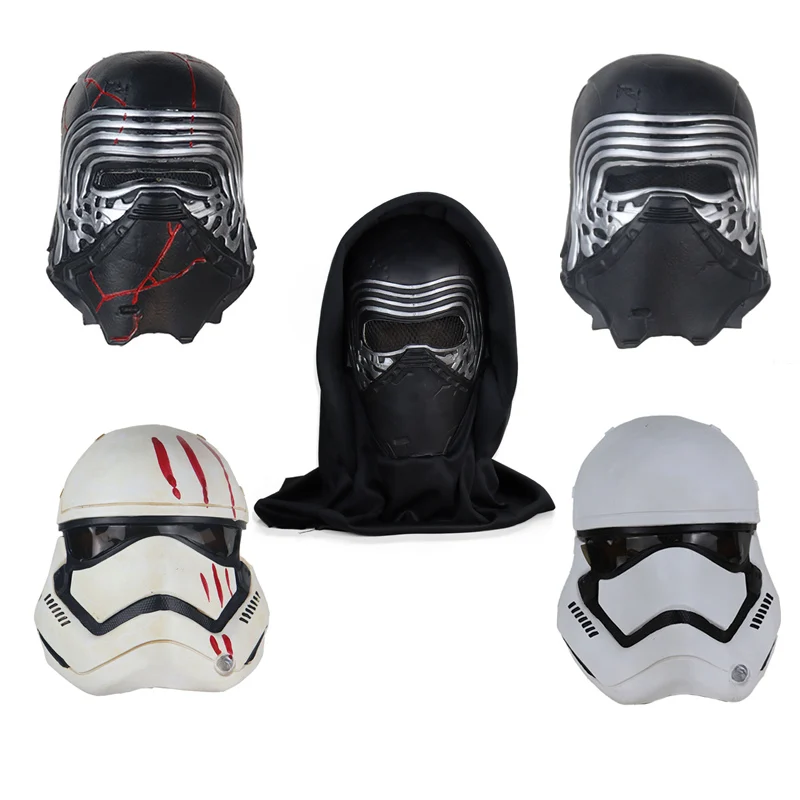 

Star Wars The Rise of Skywalker Storm Trooper Mask Chewbacca Kylo Ren Jedi Knight Cosplay Latex Masks Helmet Props