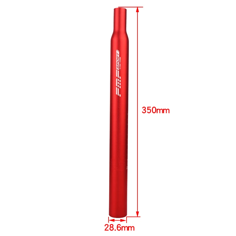 28.6x350mm Red FMFXTR горный алюминиевого сплава автомобиля усадочной трубки 25,4/27,2/28,6/31,6/30,4/30,8 столбы велосипед на подседельную трубу рамы велосипедная подседельная труба - Цвет: 28.6x350mm Red