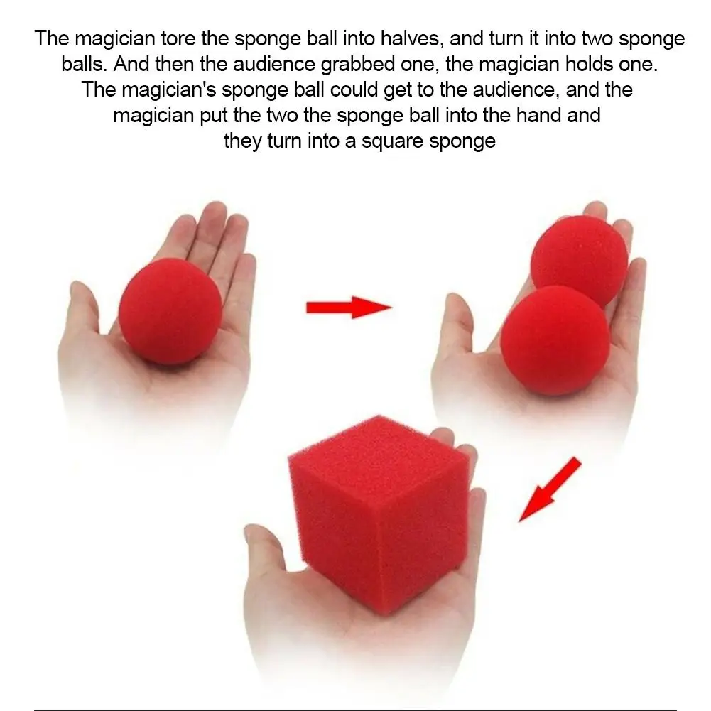Волшебная губка мяч два круга один квадратный супер эластичный губка детская Волшебные проекты игрушка высокое качество красный