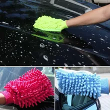 2 в 1 рукавица из микрофибры для мытья автомобиля из ультратонкого волокна из синели, перчатки для мытья, Мягкая сетчатая подкладка, не царапается, для мытья и чистки автомобиля