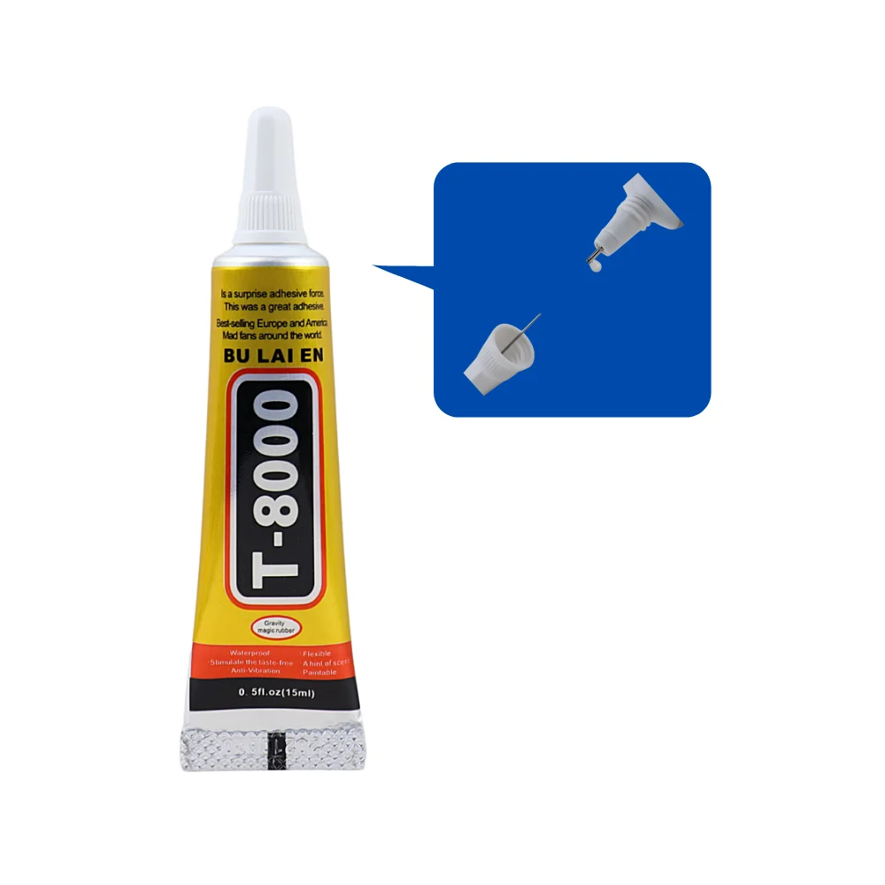 

15ML Multipurpose Bulaien T8000 Diy Glue Adhesives Transparent Liquid Glue Cellphone Repair Glue