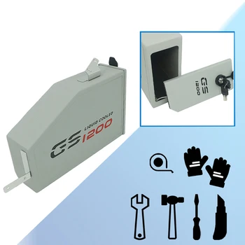 

For BMW R1200GS R 1200 GS LC ADV Adventure Left Side Tool Box Left Side Toolbox Bracket Decorative 5 Liters Aluminum Side Case