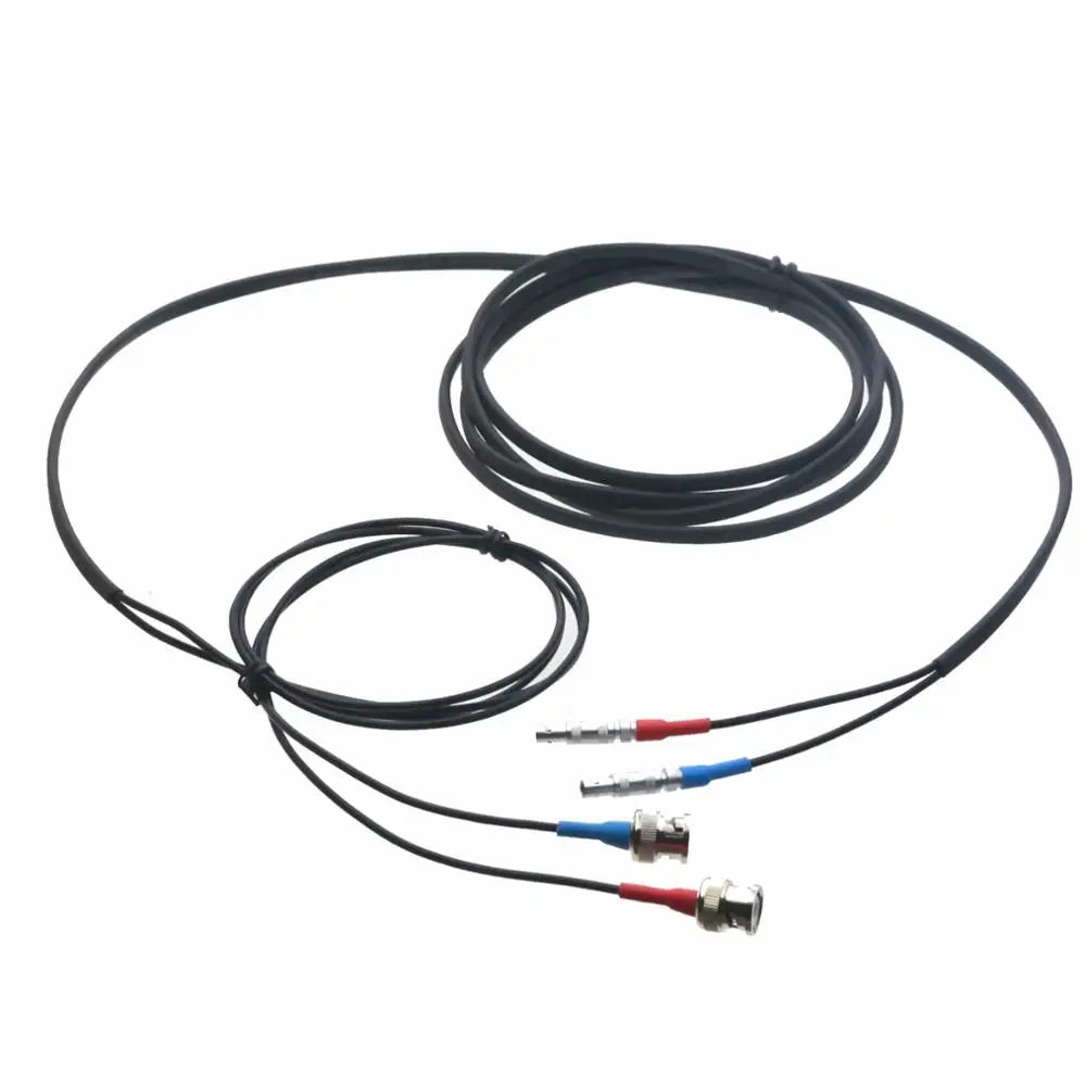 40FT RG316 Dual Cable Lemo-00S 00 to 2x BNC For Ultrasonic NDT TOFD USF GE TL/TM/TS/TUF Liquids Flow Meter PT868 PT878 DF868 |